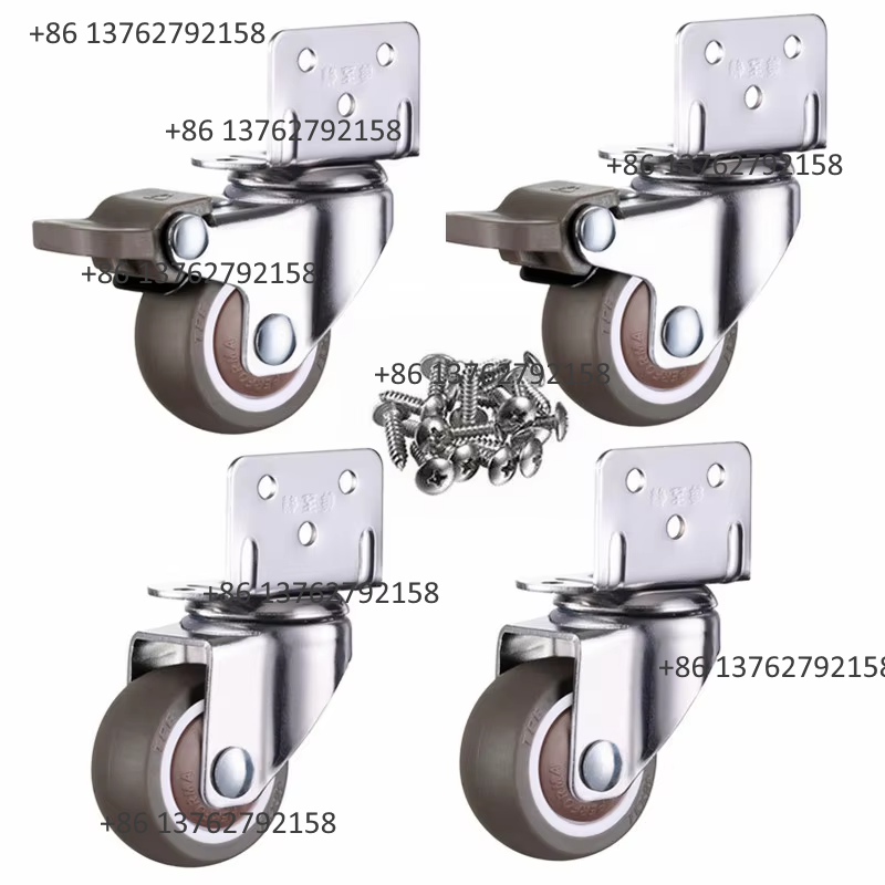 Furniture Hardware Accessories - 4 Pezzi di Ruote Girevoli Silenziose