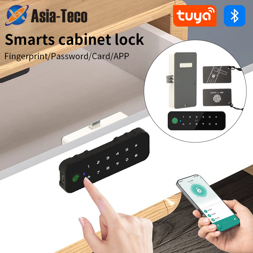 Cabinet Lock Key - Tuya Bluetooth Smart Armadietto in legno