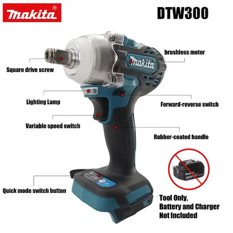 Makita Drill Dtw300 - Makita DTW300 18V Chiave a Impulsi