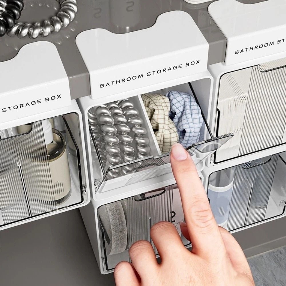 Drawer Organizer Peg - Contenitore portaoggetti trasparente in plastica a