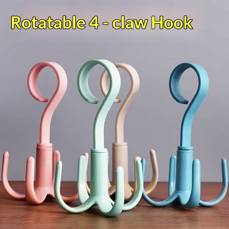 Furniture Hardware Accessories - Gancio Multifunzionale Girevole a 4 Artigli