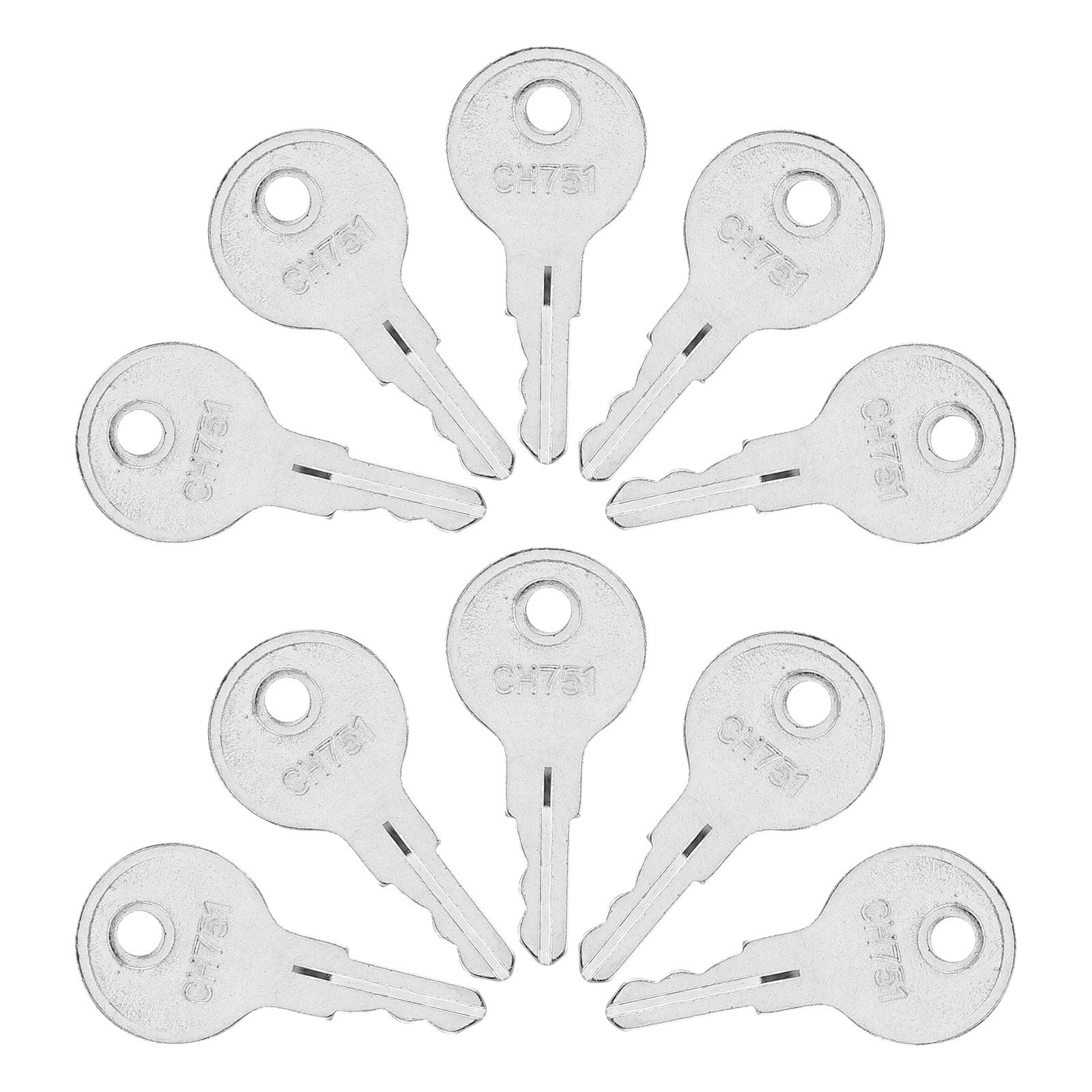 Cabinet Lock Key - 10 Pezzi Chiavi Universali per Camper,