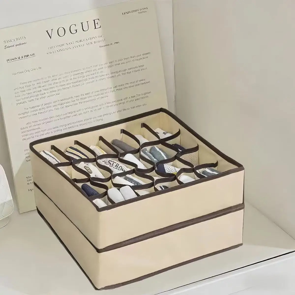 Drawer Organizer Peg - Organizzatore per biancheria intima, calzini, reggiseni,