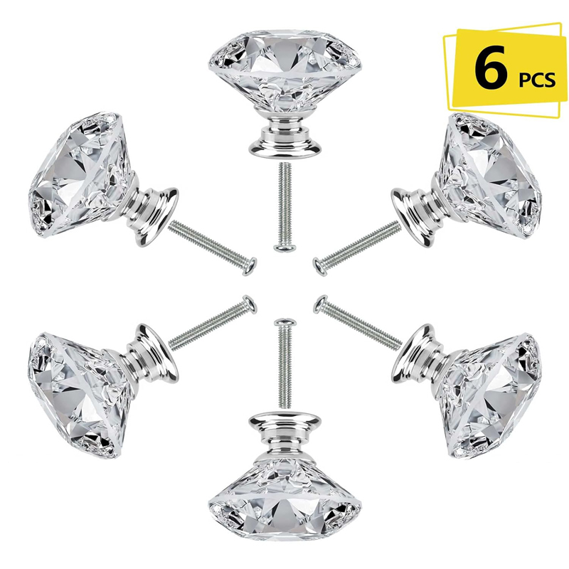 Furniture Hardware Screws - Set di 6 pomelli per armadietto