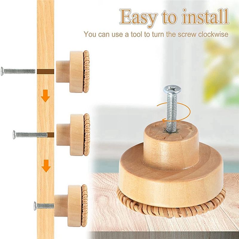 Maniglie in legno ABLQ in fagg - Furniture Hardware Paint recensione e prezzo