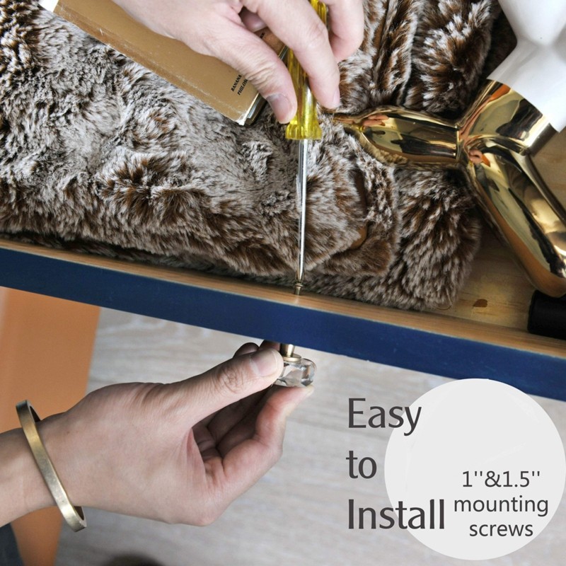 Maniglie in ottone e vetro LLC - Furniture Hardware Paint recensione e prezzo