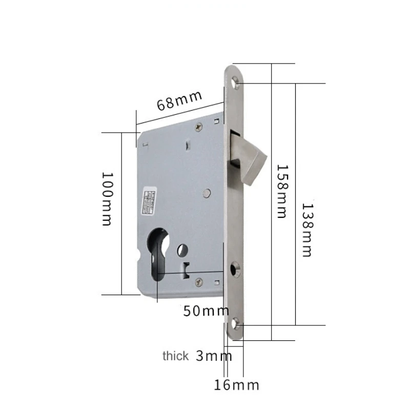Corpo serratura a gancio singo - Furniture Sliding Door Hardware recensione e prezzo