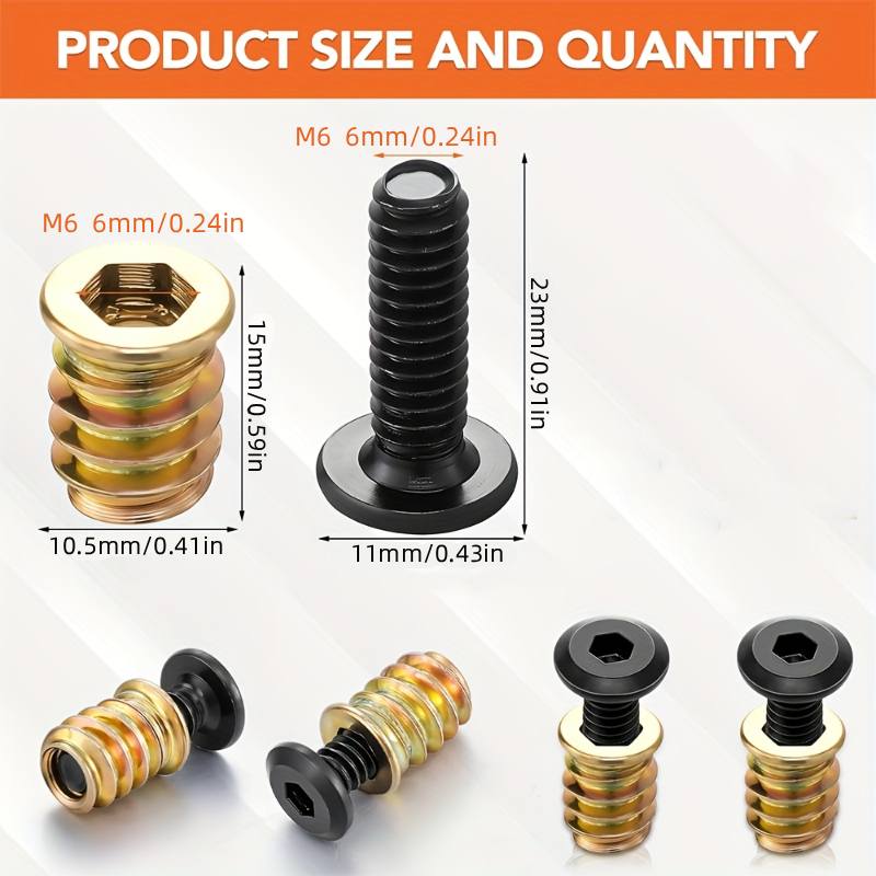Kit di 10 Inserti Filettati co - Furniture Hardware Screws recensione e prezzo