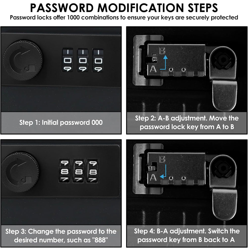 Cassetta di sicurezza nera per - Cabinet Lock Key recensione e prezzo