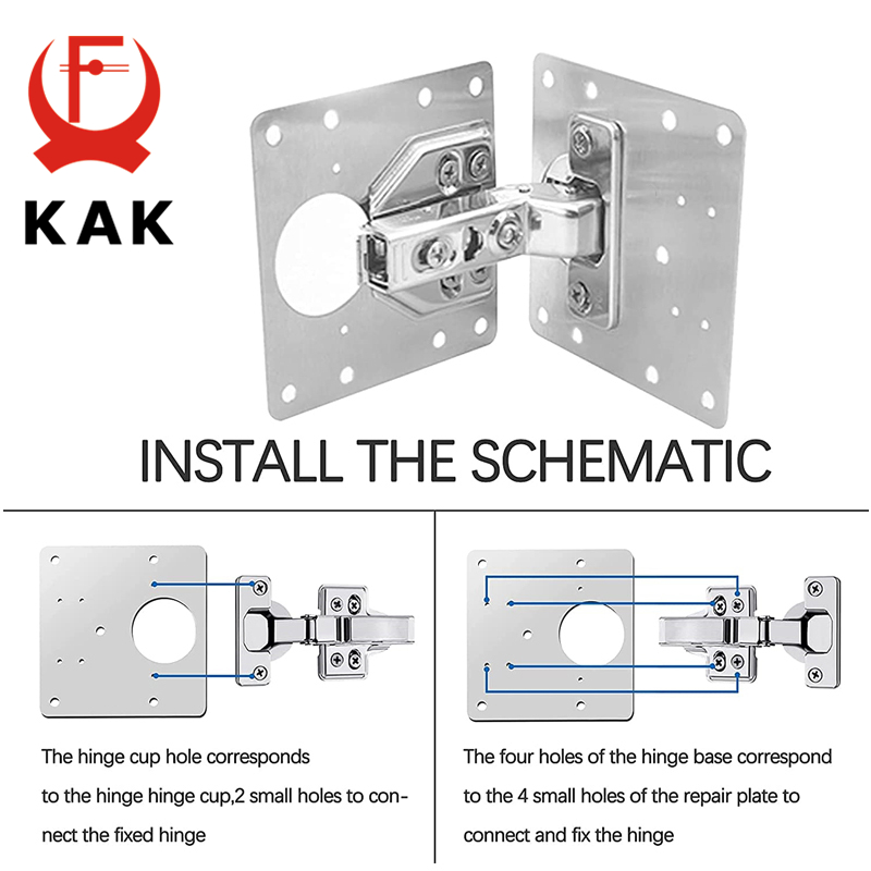 KAK 8 pezzi piastra di riparaz - Furniture Hardware Repair recensione e prezzo