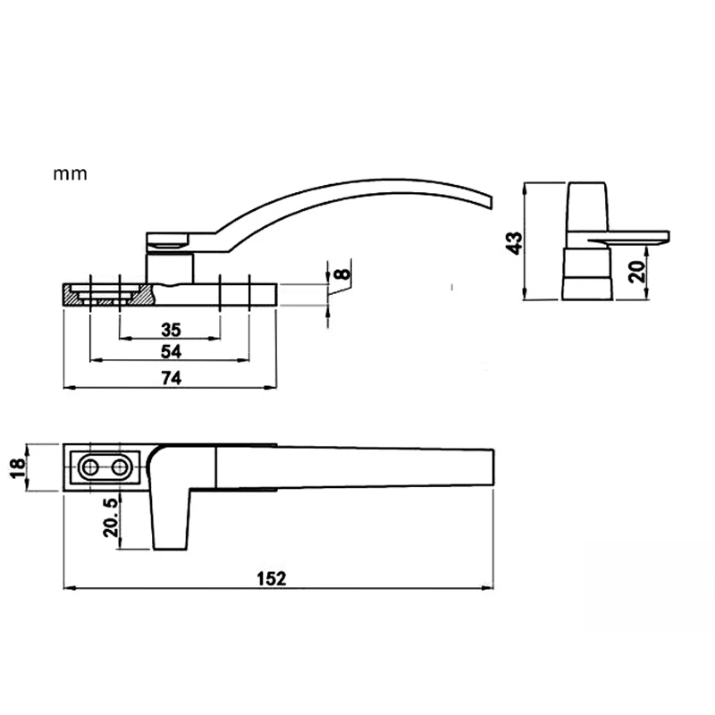 Maniglie per finestre di ricam - Zinc Furniture Hardware recensione e prezzo